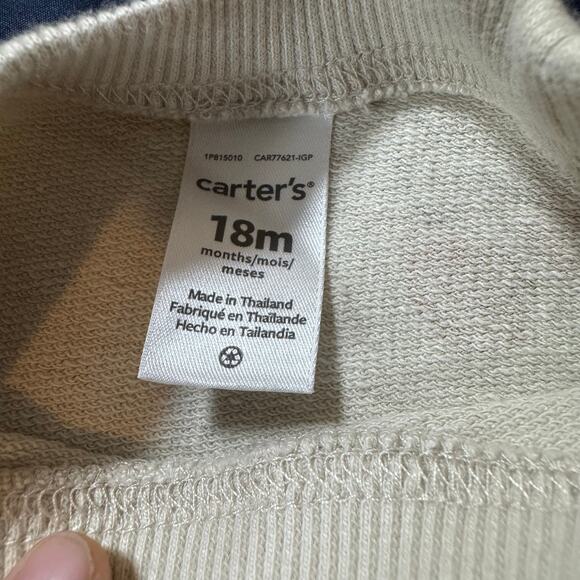 Carter’s 3-Piece 18M Girl Fall Outfit – Floral Sweatshirt, Bodysuit & Leggings - Picture 4 of 7